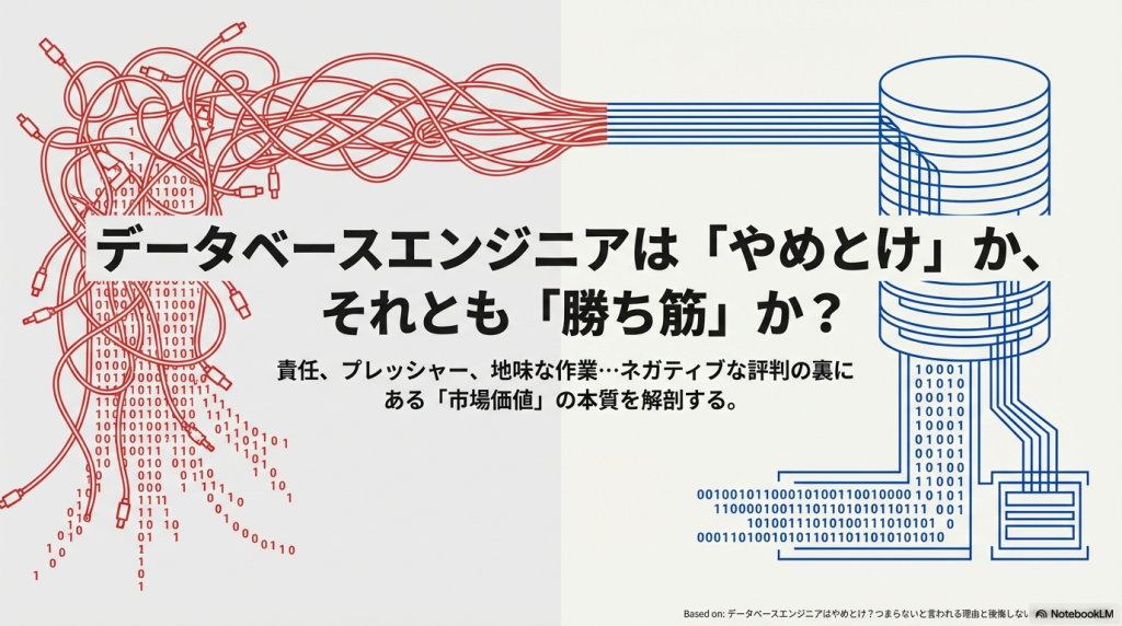 データベースエンジニアはやめとけ？なくなると言われる理由と将来性を高める資格